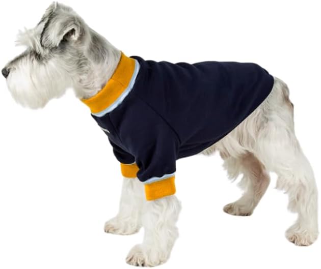 PoroApparel Dog Hoodie -100% Cotton Dog Sweatshirt – Soft, Breathable Pullover for Small to Large Dogs – Cream, Blue- Cozy Pet Apparel for Fall & Winter (Blue, Small)