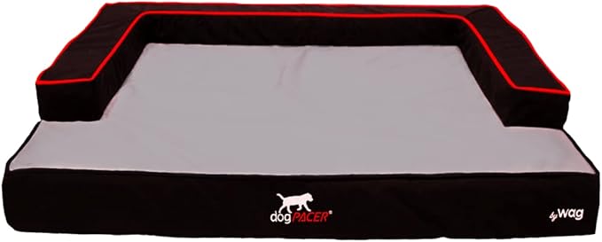 Indoor Outdoor Pet Recovery Dog Bed | Multi Element Extreme Joint Support with Cooling Gel | 100% Water Proof and Machine Washable Cover | Extra Large, Onyx Black