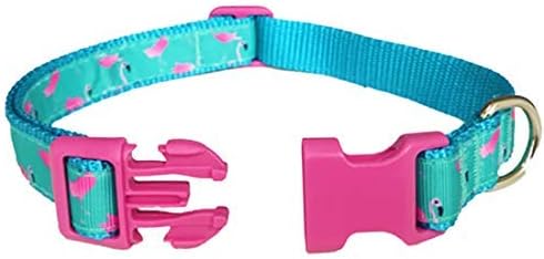 azuza Bowtie Dog Collar, Soft & Comfy Dog Collar with Bow, Fun Patterns & Bright Color for Medium Dogs