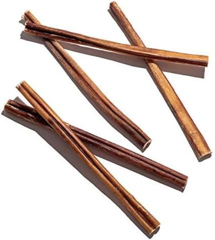 Jack&Pup 12 Inch Bully Sticks for Large Dogs | Thick Odor Free Bully Sticks (3 Pack) Long Lasting Bully Sticks for Dogs