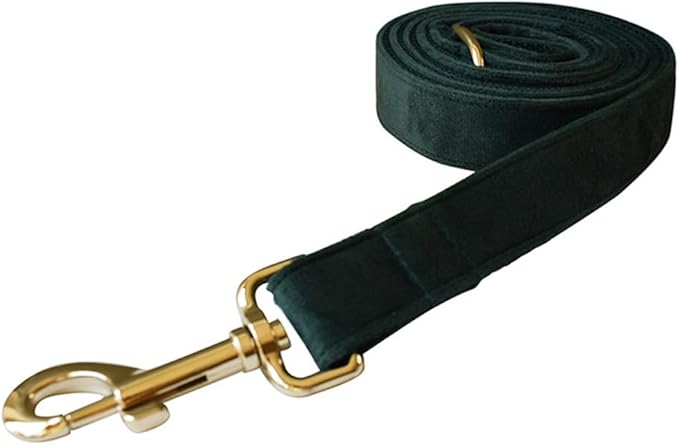 Velvet Dog Collar and Leash Set, Bright & Stylish Leash and Collar Set, Durable Pet Collars with Heavy Duty Quick Release Metal Buckle Adjustable for Samll Medium Large Dogs or Cats