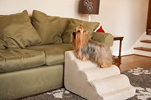 Snoozer Pet Products - Scalloped Dog Stairs | Small - Hot Fudge