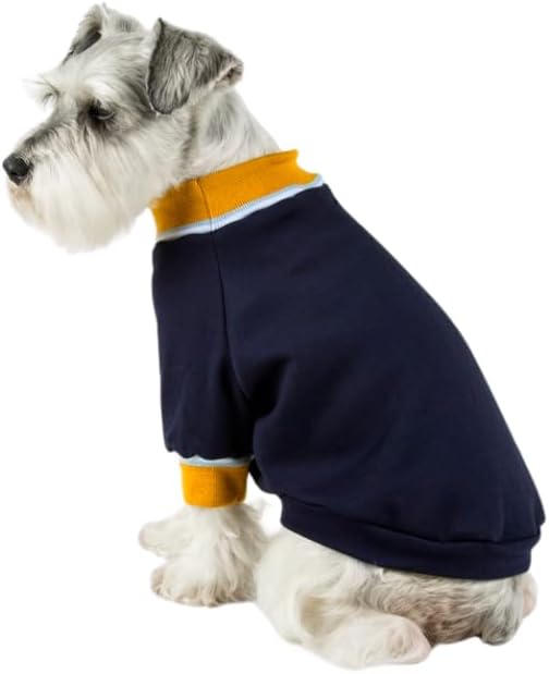 PoroApparel Dog Hoodie -100% Cotton Dog Sweatshirt – Soft, Breathable Pullover for Small to Large Dogs – Cream, Blue- Cozy Pet Apparel for Fall & Winter (Blue, XX-Large)