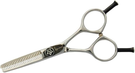 Kenchii Five Star Even Handle Dog Grooming Shears, 25 Tooth Thinner Shears, Light Weight, Heavy Duty Pet Grooming Scissor for Dogs, Cats and Other Animals