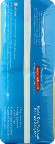 Hartz Home Protection Unscented USA Made Dog Pads, 50 Count, Super Absorbent & Won't Leak, Odor Eliminating (Pack of 3)