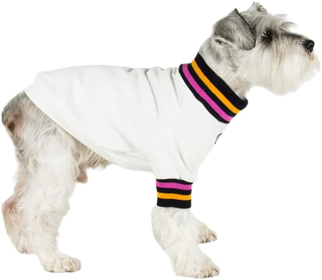 PoroApparel Dog Hoodie -100% Cotton Dog Sweatshirt – Soft, Breathable Pullover for Small to Large Dogs – Cream, Blue- Cozy Pet Apparel for Fall & Winter (Cream, Medium)