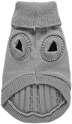 Warm Classic Turtleneck Pet Sweater - Cute Winter Coat for Small, Medium & Large Dogs & Cats - Christmas Sweater for Girls & Boys