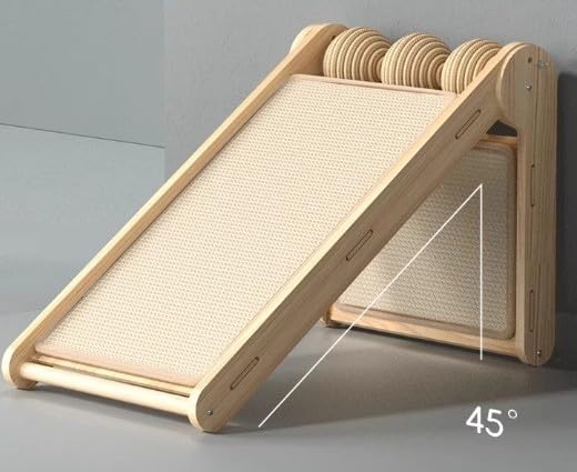 Adjustable Cat Scratch Ramp for Indoor Cats, 25.6-Inch Cat Scratcher Ramp, Cat Scratching Post, Medium
