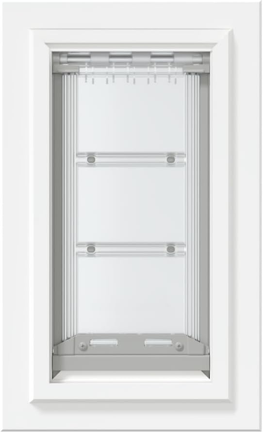 Endura Flap Pet Door for Walls in White | Energy-Efficient Single Flap Design for Wall Installations | All-Weather Protection with All-Metal Telescoping Tunnel | White, Small, Single Flap