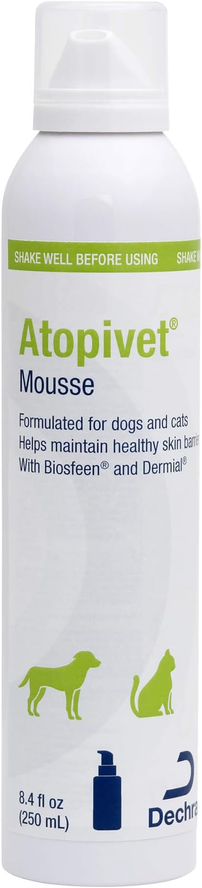 Atopivet Skin Care Mousse for Dogs and Cats, 8.45 oz