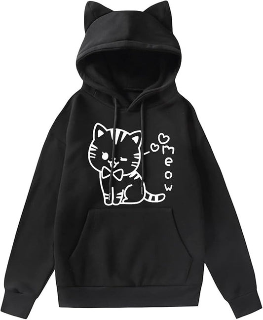 Cat Hoodies for Women Teen Girls