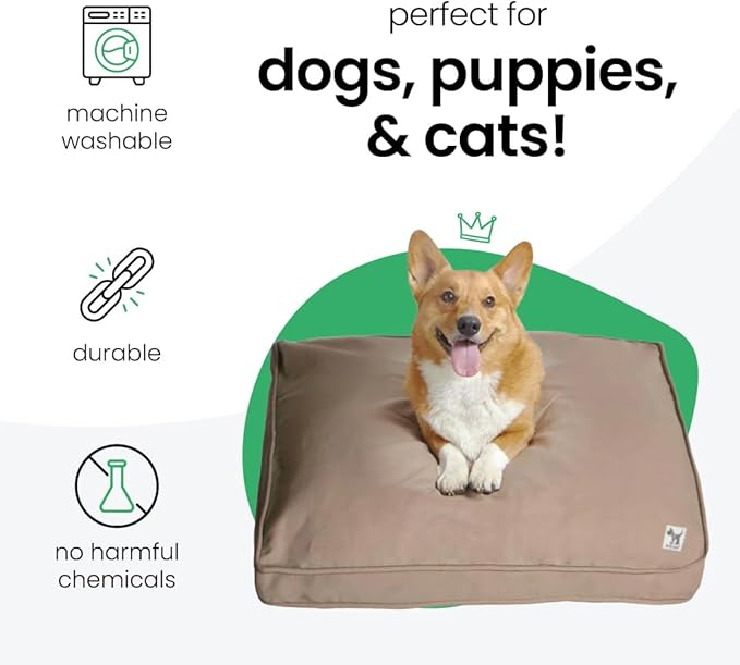 Molly Mutt Medium to Large Dog Bed Cover - Wild Horses Print - Measures 27”x 36”x5’’ - 100% Cotton - Durable - Breathable - Sustainable - Machine Washable Dog Bed Cover