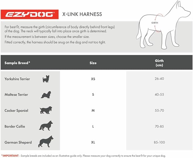 EzyDog X-Link Dog Harness – Reflective and Padded No Pull Dog Harness for Training and Everyday Walks with 2 Leash Attachment Points (X-Large, Olive)