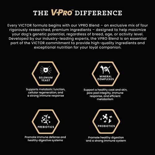 VICTOR Super Premium Dog Food – Lamb Meal & Brown Rice Formula - Gluten-Free Dry Dog Food for All Normally Active Dogs of All Life Stages – Ideal for Dogs with Meat Protein Allergies, 15 lb