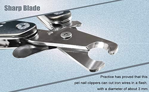2025 Silent Design Nail Trimmer for Anxiety Sensitive Dogs, Sharp Blade Cut Thick Nail Smoothly, 3 in 1 Compact Build-in Nail File & Comb, Heavy Duty Manual Professional Dog Nail Clipper