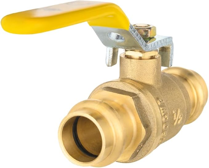 (Pack of 10) EFIELD 1/2" Press X Press Ball Valve with EPDM O-ring,1/4- Turn Full Port Shut Off Stop Ball Valve For Copper Tubing Connection, LF Brass,(VALVE242)