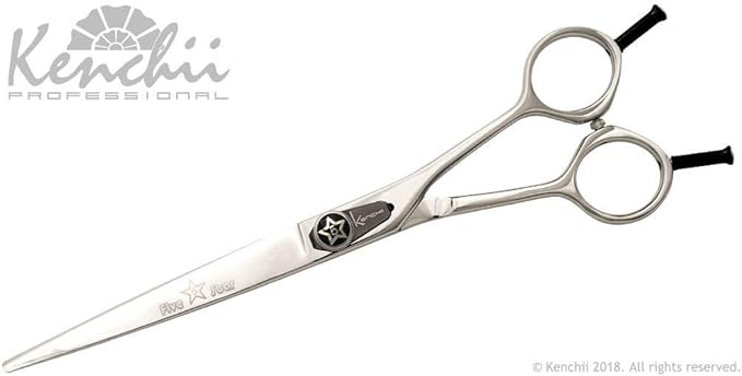 Kenchii Five Star Even Handle Dog Grooming Shears, 8.5 Inch Set Shears, Light Weight, Heavy Duty Pet Grooming Scissor for Dogs, Cats and Other Animals