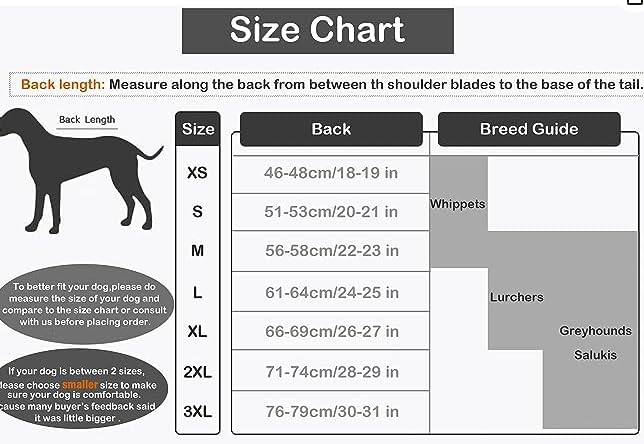 Geyecete Greyhound Fleece Jumper,Greyhound Dog Winter Coat,Whippet Winter Coat Waterproof Windproof Outdoor Dog Apparel for Whippet Lurcher Salukis-Blue-L