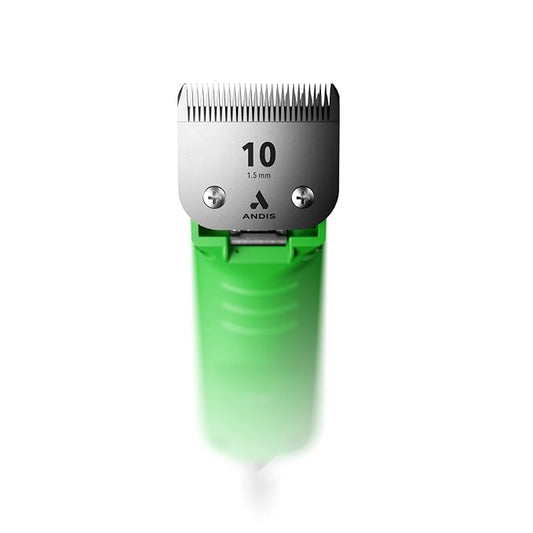 Andis Professional UltraEdge Super 2-Speed Detachable Blade Dog/Pet Clipper, Rotary Motor with Shatter-Proof Housing, Runs Calm & Silent, 14-Inch Cord, for All Dog Coats & Breeds, 120 Volts, Green