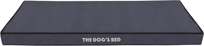The Dog's Bed Replacement Outer Cover (No Mattress) for XL Grey with Black Trim (Easy Clean Cover) 3.5 Inches Waterproof Orthopedic Dog Bed