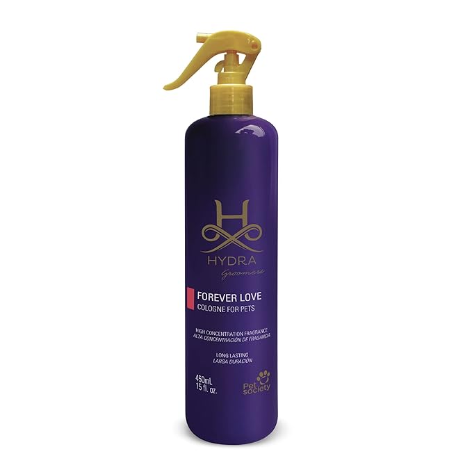 Hydra Forever Love Pet Cologne, Finishing Cologne for Dogs and Cats, Grooming Spray, 15 FL.OZ