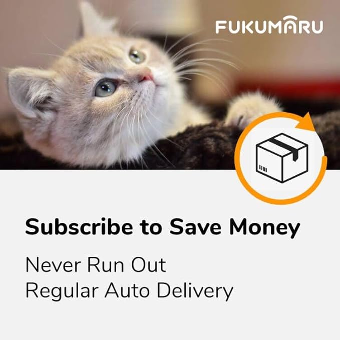 FUKUMARU Tofu Cat Litter, 12lb Clumping Litter for Cats, Mixed Corn Pellets, Dust-Free and Easy Clumping, Odour Control, Flushable, Low Residue