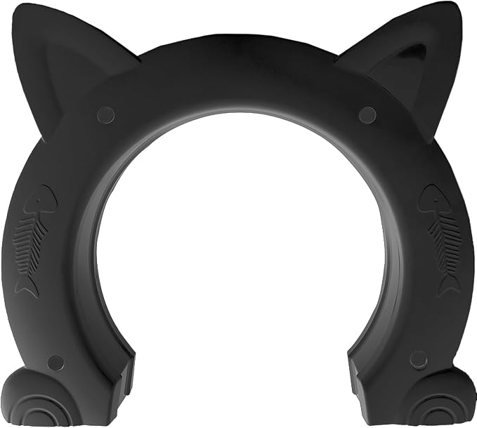 Fhiny Cat Door Interior Door, Back Friendly Kitten Doors Without Flap for Wall Durable and Easy to Install Adds Privacy Pet Door Up to 20 Lb Cute Pass Hole Corridor for Cats Doggies