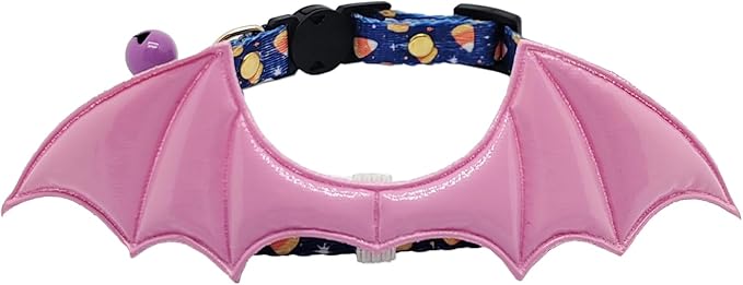 2 Pack Breakaway cat Collars with Bell,Safety Quick Release Pendant Cute Kitten Collar,Adjustable 20-30cm (Candy, 20-30cm)