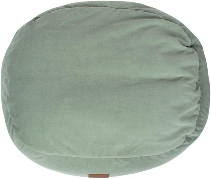 CAROLINA PET COMPANY Microfiber & Tipped Berber Comfy Cup Dog Bed - Chocolate, L