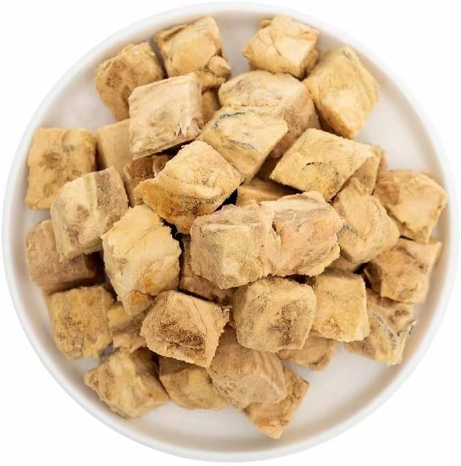 Organic Freeze-Dried Salmon Treats — Single Ingredient, Grain-Free & Gluten-Free — High Protein, Skin & Coat Support, Raw-Diet Friendly — Made in USA (Pack of 3)