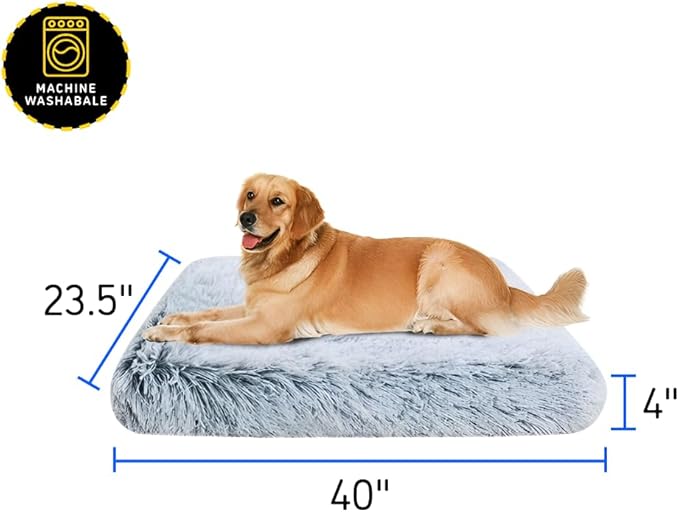 Dog Bed pet beds (X-Large)- Premium Quality, Washable & Portable, Eco-Friendly, Multiple Sizes, Stylish Design, Removable Cover, Size X-Large(39.37 X 23.62 X 3.93) inch