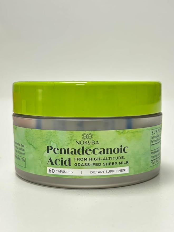 Pentadecanoic Acid C15:0 300mg High-Altitude Sheep Milk Sourced | 30 Capsules