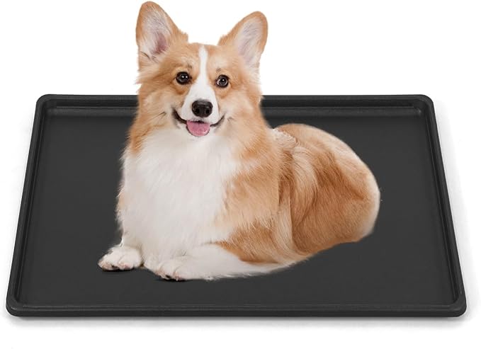 28.9-Inch Dog Crate Pan Replacement, Sturdy, Waterproof Plastic Tray for 30-Inch Pet, Rabbit Ferret Critter Kennels, Versatile Pan and Easy to Clean