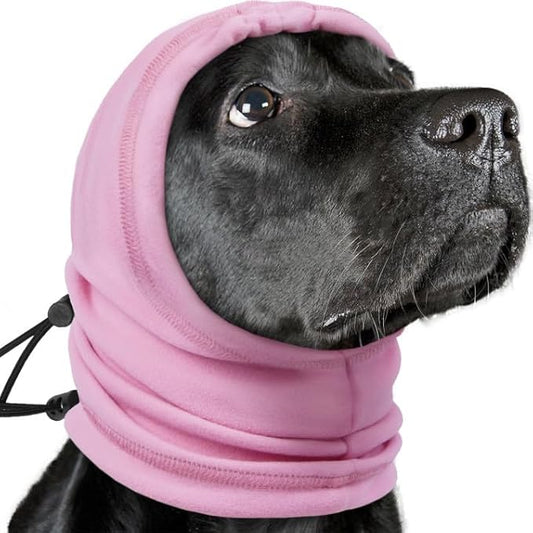 Nanaki Dog Calming Hoodie,3rd Gen Anti-Slip Hematomas Ear Wraps for Dogs Ear Covers,Adjustable Doggy Head Muffs Noise Protection,Fireworks Ear Protector Pet Grooming Ear Cover Pet Head Wrap Snood