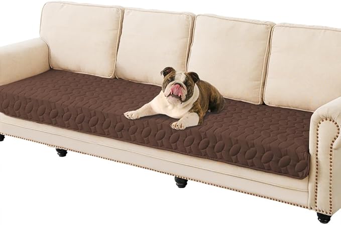 Ameritex Waterproof Pet Bed Cover Anti-Slip Dog Bed Blanket for Sofa and Furniture Waterproof New Pattern Design (Chocolate, 30x90 Inch (Pack of 1))