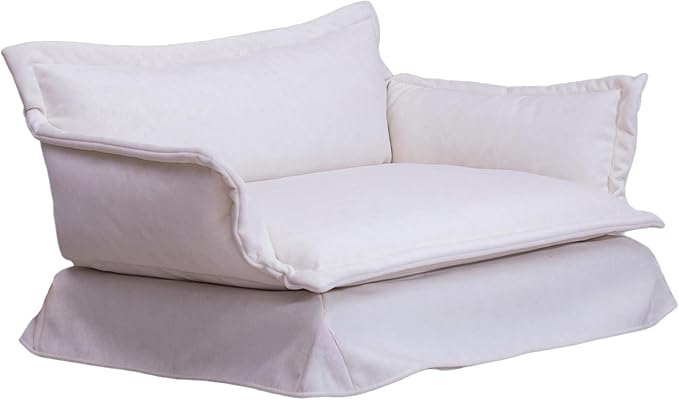 Pet Sofa Bed, Specially Designed for Small and Medium-Sized Dogs and Cats, is a Modern and Comfortable Pet Sofa That is Easy to Clean(White)