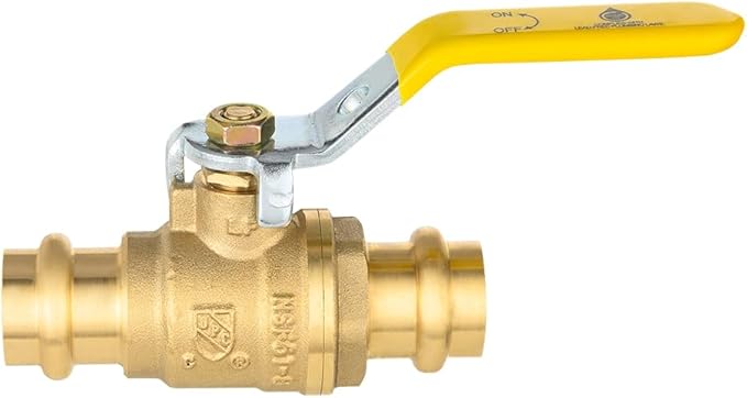 (Pack of 5) EFIELD 1/2" Press X Press Ball Valve with EPDM O-ring,1/4- Turn Full Port Shut Off Stop Ball Valve For Copper Tubing Connection, LF Brass,(VALVE242-5PCS)