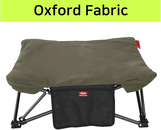 Two Heights in One, Dog Bed Cot for Pet, Waterproof Mesh, Adjustable Height, Indoor/Outdoor (Khaki Brown, Large)