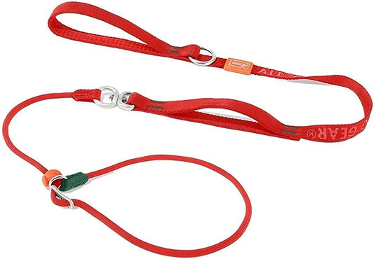 Howgo Dog Slip Lead Dog Leash, Training Leash, No-Pull Lightweight Slip Lead and Collar, Heavy Duty & Durable, Padded Handle, for All Breeds (Red, 5FT)