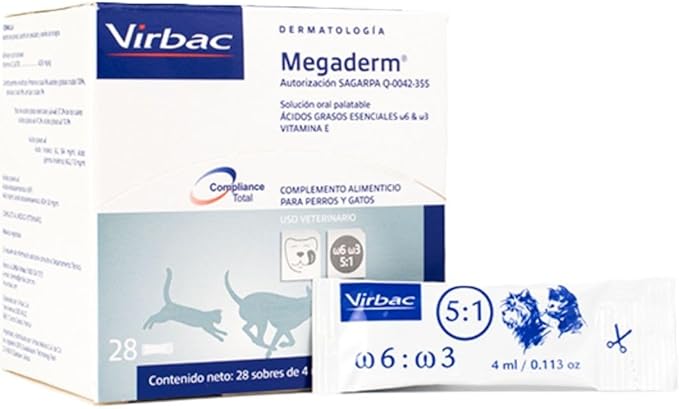 Virbac Omegaderm EZ Dose, Small Dog/Cat, 28 Count, 4 mL