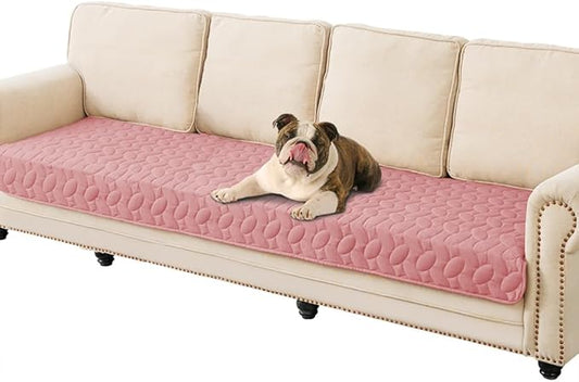 Ameritex Waterproof Pet Bed Cover Anti-Slip Dog Bed Blanket for Sofa and Furniture Waterproof New Pattern Design (Pink, 30x90 Inch (Pack of 1))