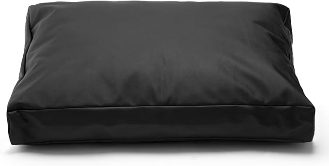 Replacement Dog Bed Cover,Heavy Duty Waterproof Removable 54" L x 44" W x 4" H Reusable Dog Bed Covers with Zipper.Black,Cover Only