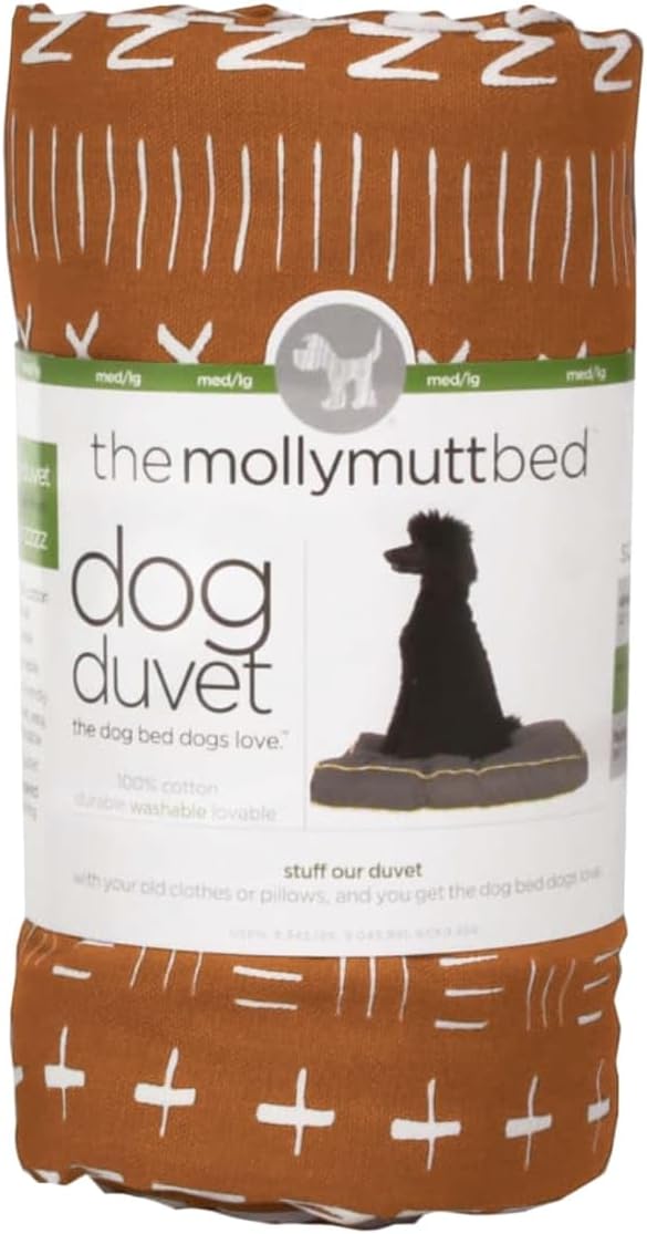 Molly Mutt Small Dog Bed Cover - Everywhere - Measures 22"X27"X5"- 100% Cotton - Durable - Breathable - Sustainable - Machine Washable Dog Bed Cover