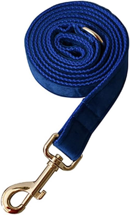 Velvet Dog Collar and Leash Set, Bright & Stylish Leash and Collar Set, Durable Pet Collars with Heavy Duty Quick Release Metal Buckle Adjustable for Samll Medium Large Dogs or Cats
