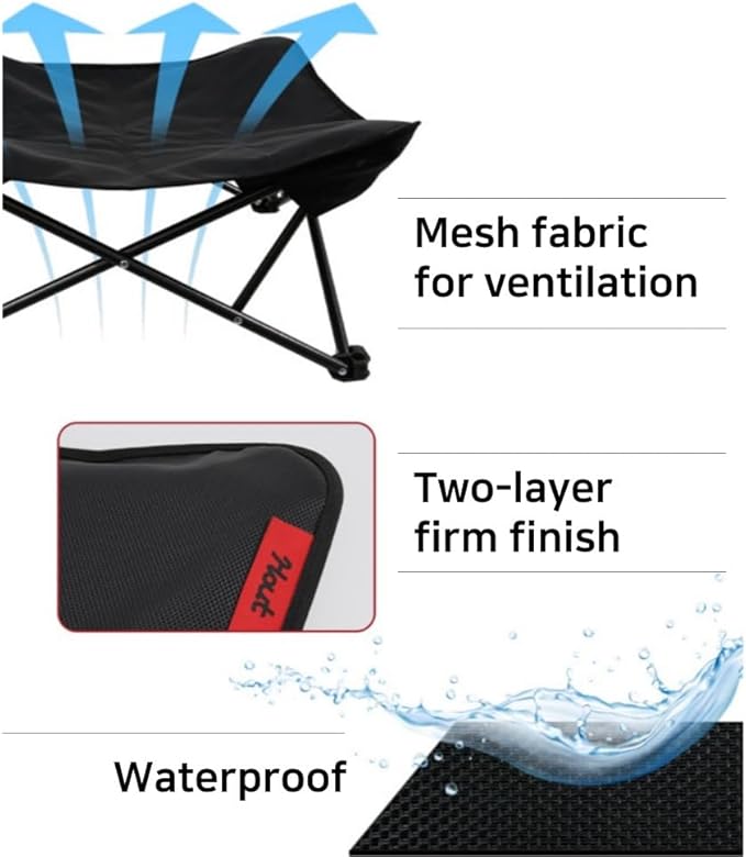 Two Heights in One, Dog Bed Cot for Pet, Waterproof Mesh, Adjustable Height, Indoor/Outdoor (Black, Medium)
