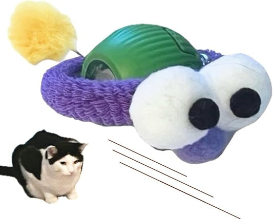 Cat Ball Critter Toy USB Charged Featuring Three Modes Fast Unpredictable Movement,Flipping with led Lights and Sure to Keep Your pet Entertained.