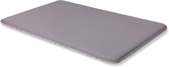Dog Crate Pad Mat, Waterproof Kennel Cage Mat, Cooling Pet Bed for Medium Large Dogs, Outdoor Pet Bed with High Resilience Foam,Wipe Clean & Easy Rinse, Anti Slip 35 inch Graphite Grey