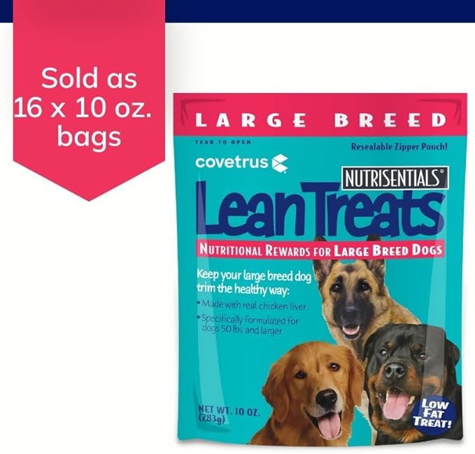 Covetrus Nutrisential Lean Treats for Large Dogs - Chicken Flavor - 10oz - 16 Pack