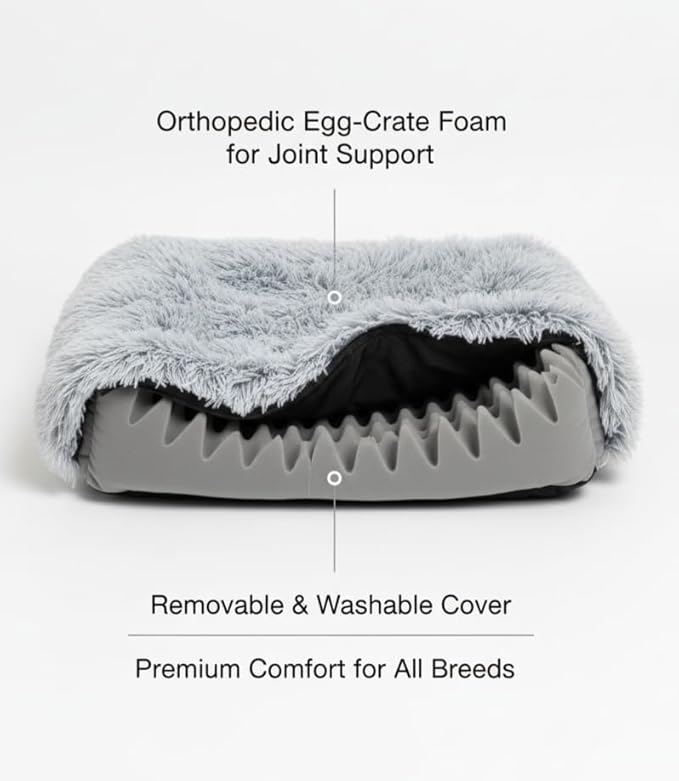Dog beds, pet beds(XX-Large) - Premium Quality, Washable & Portable, Eco-Friendly, Multiple Sizes, Stylish Design, Removable Cover, Size XXLarge(47.24 X 31.49 X 3.93) inch