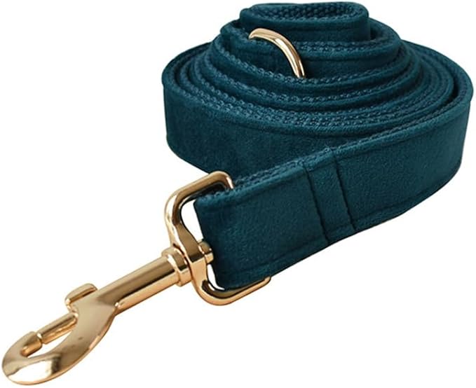 Velvet Dog Collar and Leash Set, Bright & Stylish Leash and Collar Set, Durable Pet Collars with Heavy Duty Quick Release Metal Buckle Adjustable for Samll Medium Large Dogs or Cats